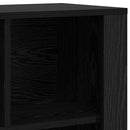 vidaXL Széf Fekete tölgy 80 x 30 x 53 cm Faanyag