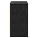 vidaXL Széf Fekete tölgy 80 x 30 x 53 cm Faanyag