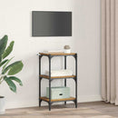 vidaXL Könyvespolc Régi fa 40 x 33 x 70,5 cm Műszaki fa és vas