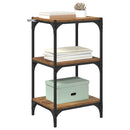 vidaXL Könyvespolc Régi fa 40 x 33 x 70,5 cm Műszaki fa és vas