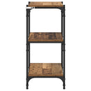 vidaXL Könyvespolc Régi fa 40 x 33 x 70,5 cm Műszaki fa és vas