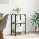 vidaXL Könyvespolc kézműves tölgy 40 x 33 x 70,5 cm Műszaki fa és vas