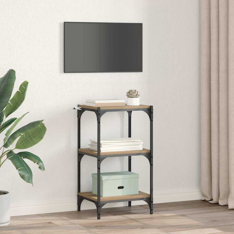 vidaXL Könyvespolc kézműves tölgy 40 x 33 x 70.5 cm Faanyag