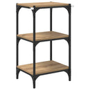 vidaXL Könyvespolc kézműves tölgy 40 x 33 x 70,5 cm Műszaki fa és vas