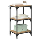 vidaXL Könyvespolc kézműves tölgy 40 x 33 x 70,5 cm Műszaki fa és vas