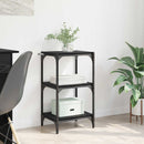 vidaXL Könyvespolc Musta tammi 40 x 33 x 70,5 cm Műszaki fa és vas