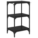 vidaXL Könyvespolc Musta tammi 40 x 33 x 70,5 cm Műszaki fa és vas