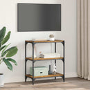 vidaXL Könyvespolc Régi fa 60 x 33 x 70,5 cm Műszaki fa és vas
