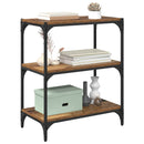 vidaXL Könyvespolc Régi fa 60 x 33 x 70,5 cm Műszaki fa és vas