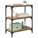 vidaXL Könyvespolc kézműves tölgy 60 x 33 x 70,5 cm Műszaki fa és vas