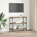 vidaXL Könyvespolc Öreg fa 80 x 33 x 70,5 cm Műszaki fa és vas