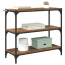 vidaXL Könyvespolc Öreg fa 80 x 33 x 70,5 cm Műszaki fa és vas