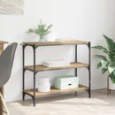 vidaXL Könyvespolc Artisan tölgy 80 x 33 x 70,5 cm Műszaki fa és vas