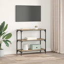 vidaXL Könyvespolc 3 szintes 80 x 33 x 70,5 cm Műszaki fa és vas