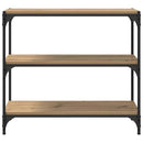 vidaXL Könyvespolc Artisan tölgy 80 x 33 x 70,5 cm Műszaki fa és vas