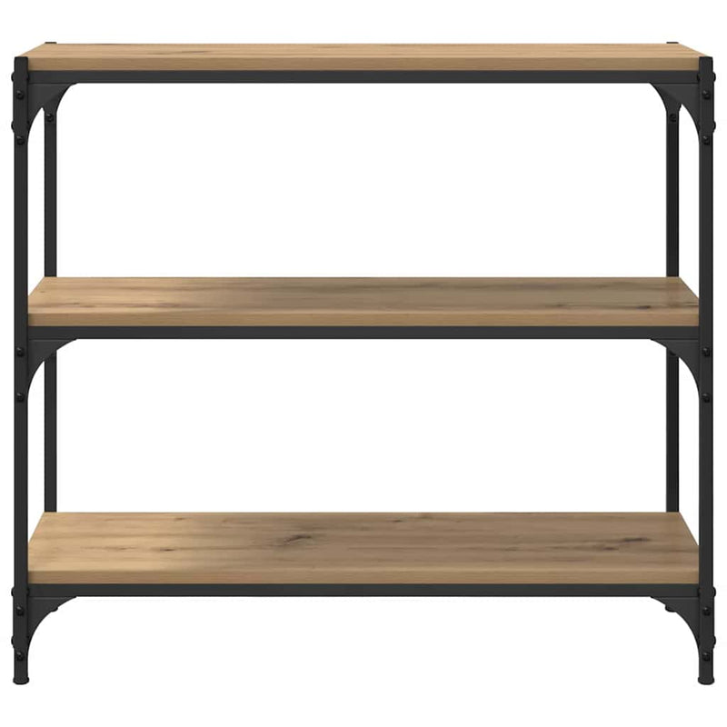 vidaXL Könyvespolc Artisan tölgy 80 x 33 x 70,5 cm Műszaki fa és vas