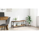 vidaXL TV szekrény Öreg fa 100x33x41cm Műszaki fa és vas