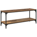 vidaXL TV szekrény Öreg fa 100x33x41cm Műszaki fa és vas