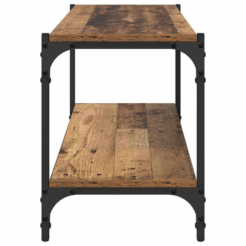 vidaXL TV szekrény Öreg fa 100x33x41cm Műszaki fa és vas