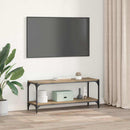 vidaXL TV szekrény 2 szintes 100x33x41cm Műszaki fa és vas
