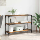 vidaXL Könyvespolc Régi fa 100 x 33 x 70,5 cm Műszaki fa és vas