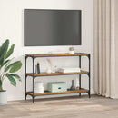 vidaXL Könyvespolc Régi fa 100 x 33 x 70,5 cm Műszaki fa és vas