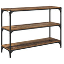 vidaXL Könyvespolc Régi fa 100 x 33 x 70,5 cm Műszaki fa és vas