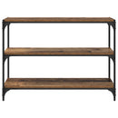 vidaXL Könyvespolc Régi fa 100 x 33 x 70,5 cm Műszaki fa és vas