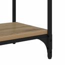 vidaXL Könyvespolc kézműves tölgy 100 x 33 x 70,5 cm Műszaki fa és vas