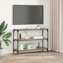 vidaXL Könyvespolc 3 szintes 100 x 33 x 70,5 cm Műszaki fa és vas