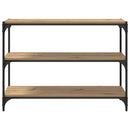 vidaXL Könyvespolc kézműves tölgy 100 x 33 x 70,5 cm Műszaki fa és vas