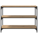 vidaXL Könyvespolc 3 szintes 100 x 33 x 70,5 cm Műszaki fa és vas