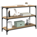 vidaXL Könyvespolc kézműves tölgy 100 x 33 x 70,5 cm Műszaki fa és vas