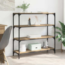 vidaXL Könyvespolc Artisan tölgy 100 x 33 x 100 cm Műszaki fa és vas