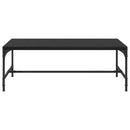 vidaXL Dohányzóasztal Fekete tölgy 100 x 50 x 35 cm Faanyag