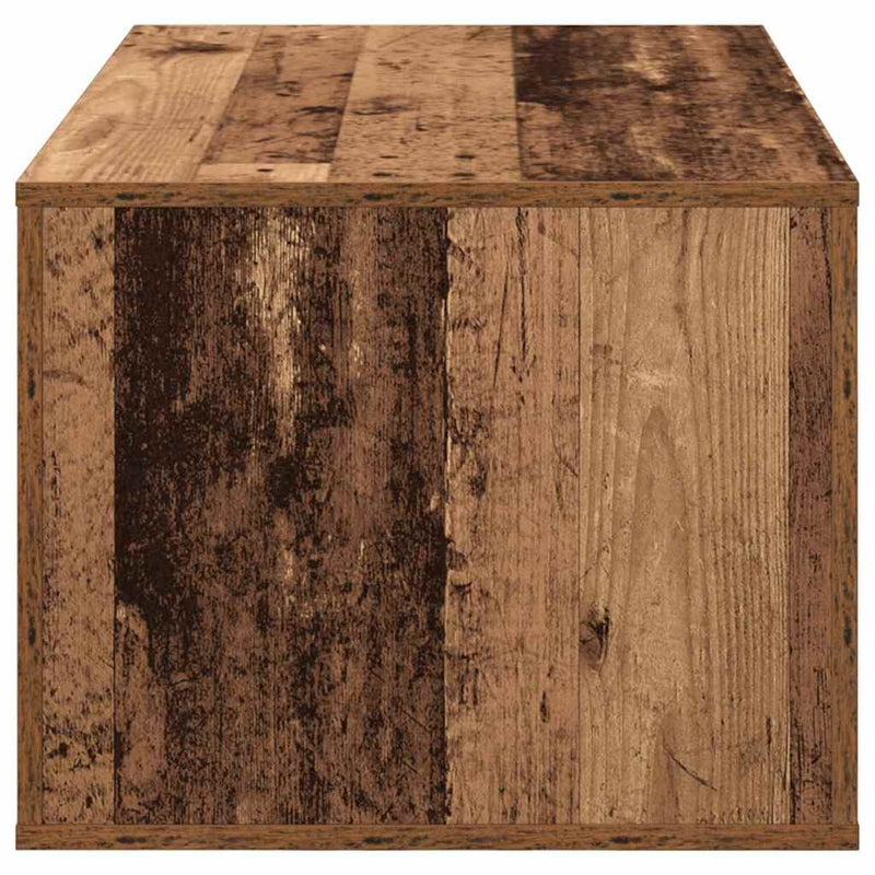 vidaXL Dohányzóasztal fiókkal Öreg fa 80 x 50 x 40 cm Faanyag