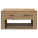 vidaXL Dohányzóasztal fiókkal Artisan tölgy 80 x 50 x 40 cm Faanyag