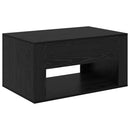 vidaXL Dohányzóasztal fiókkal Fekete tölgy 80 x 50 x 40 cm Faanyag