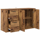 vidaXL Széf fiókkal Öreg fa 100 x 33 x 59.5 cm Faanyag