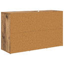 vidaXL Széf fiókkal Öreg fa 100 x 33 x 59.5 cm Faanyag