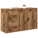 vidaXL Széf fiókkal Öreg fa 100 x 33 x 59.5 cm Faanyag