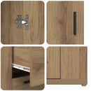 vidaXL Széf Artisan tölgy 100 x 33 x 59.5 cm Szerelt Fa