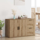 vidaXL Széf Artisan tölgy 100 x 33 x 59.5 cm Szerelt Fa