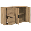 vidaXL Széf Artisan tölgy 100 x 33 x 59.5 cm Szerelt Fa