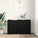 vidaXL Széf fiókkal Fekete tölgy 100 x 33 x 59.5 cm Faanyag