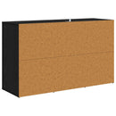 vidaXL Széf fiókkal Fekete tölgy 100 x 33 x 59.5 cm Faanyag