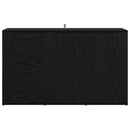 vidaXL Széf fiókkal Fekete tölgy 100 x 33 x 59.5 cm Faanyag