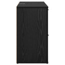 vidaXL Széf fiókkal Fekete tölgy 100 x 33 x 59.5 cm Faanyag