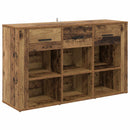 vidaXL Széf fiókkal Öreg fa 100 x 30 x 59,5 cm Faanyag