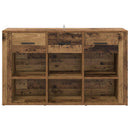 vidaXL Széf fiókkal Öreg fa 100 x 30 x 59,5 cm Faanyag